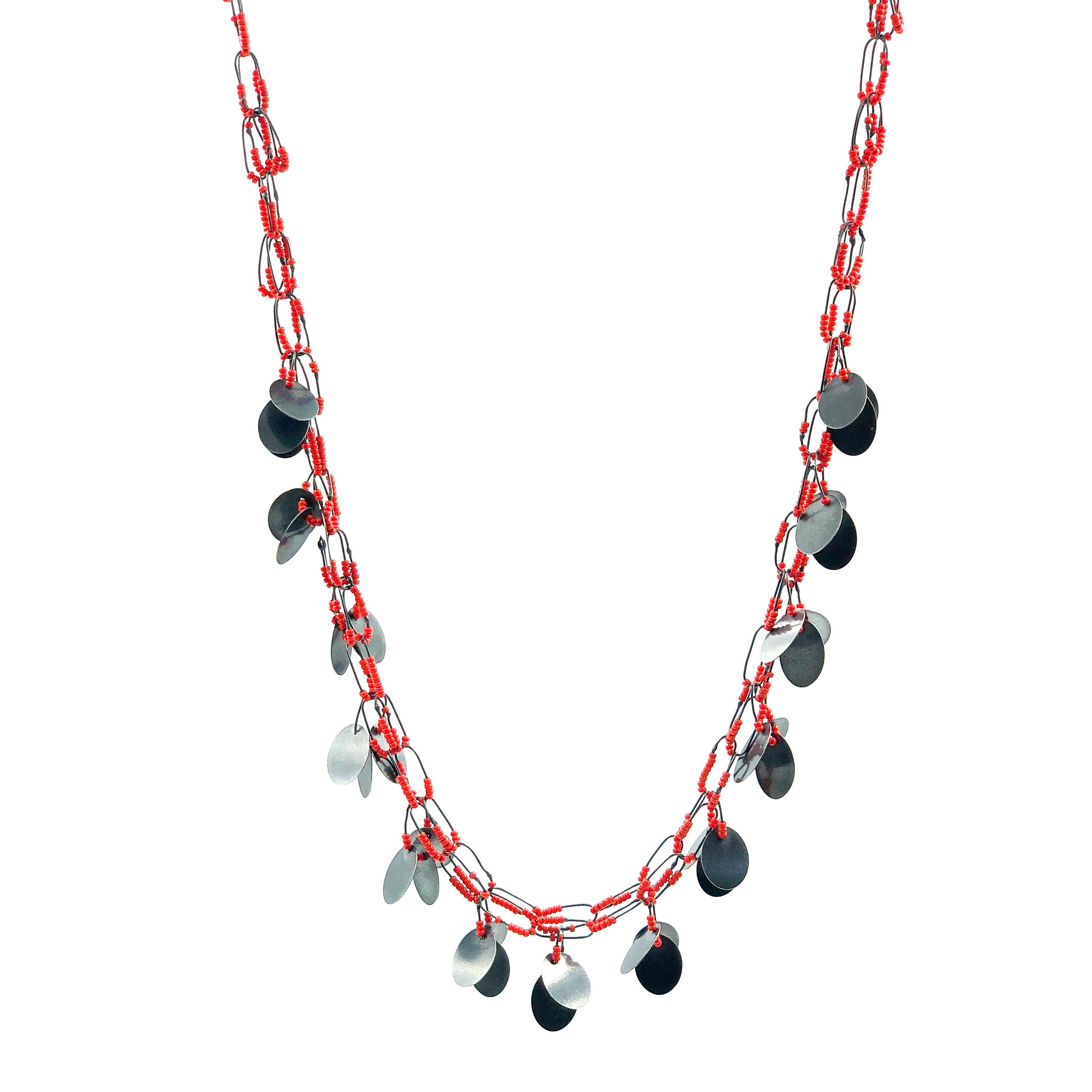 Paparazzi hurricane store season red necklace